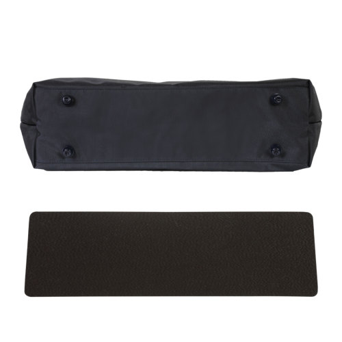 完全日本製 平織 軽量ビッグトート 黒 紺 同色スカーフ付き [実用新案