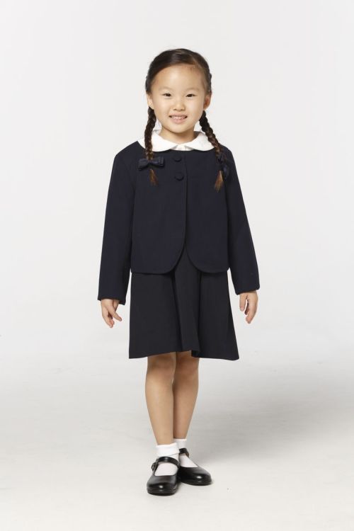 お受験 お子様用 ボレロジャケット 紺 ネイビー 90 95 100 110