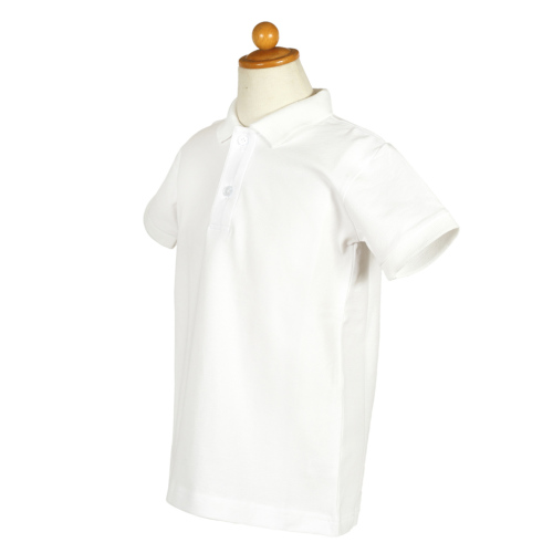 美品◎DESCESTE◎ホワイトフリル半袖ポロシャツ WOMENS ベーシック 半袖 ポロシャツ WHITE | 高級無地Tシャツ