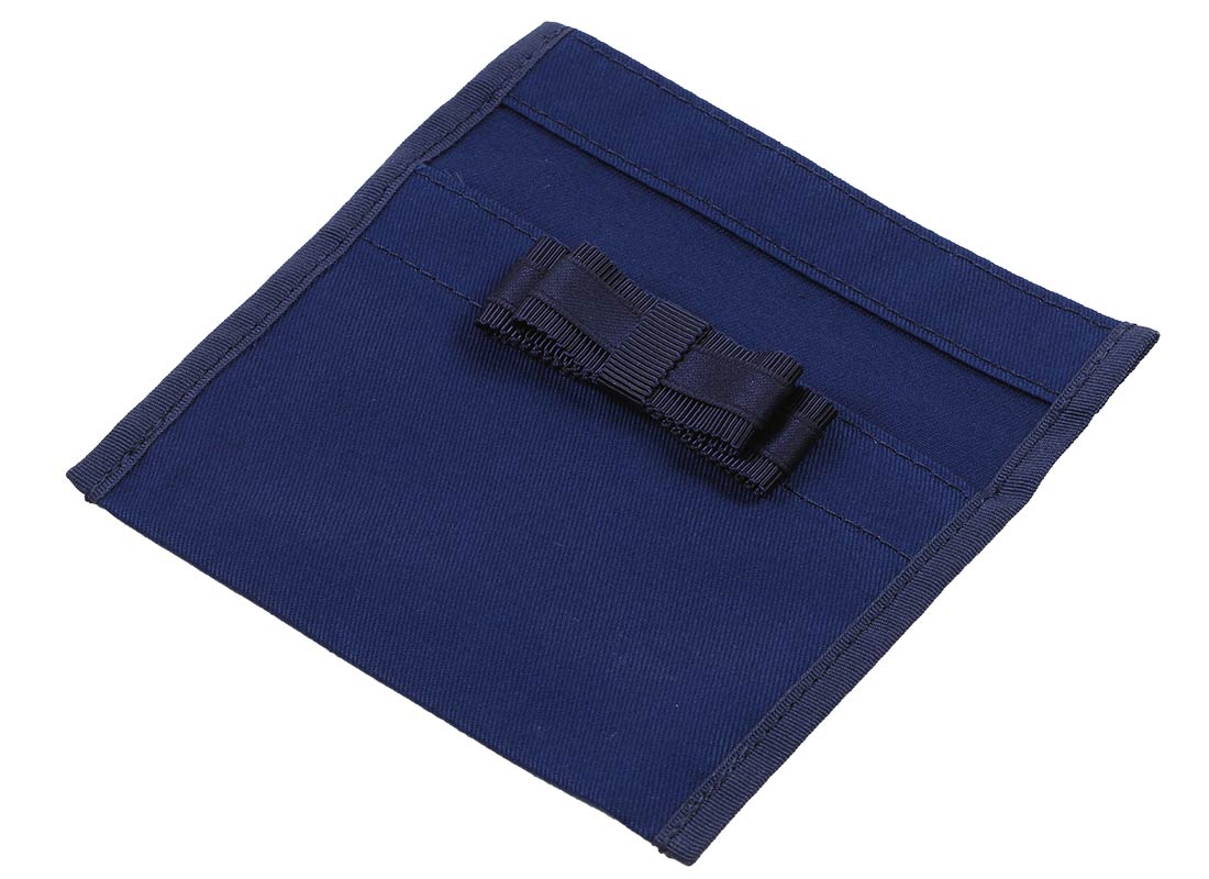 リボン付けポケット Ｗポケットタイプ 選べる3種リボン 安全ピン付き 移動ポケット｜お受験用品のお店 ハッピークローバー