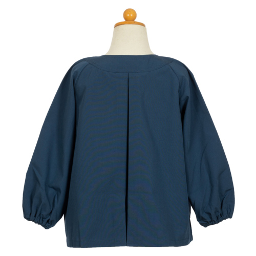 襟なし・紺色スモック・日本製 100～140サイズ｜お受験用品のお店