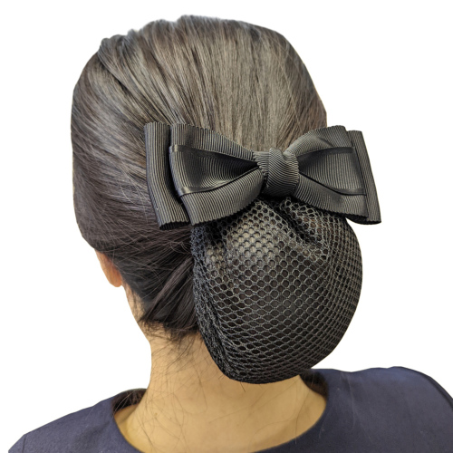 訳あり商品 お受験ヘア グログランおだんごバレッタ 紺/黒 完全日本製｜お ヘアアクセサリー