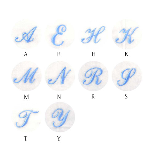 2枚セット 日本製 泉州タオル 刺繍入り タオルハンカチ イニシャル